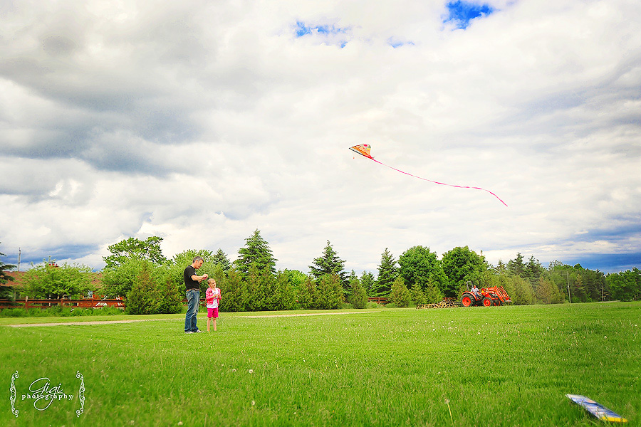 flying a kite